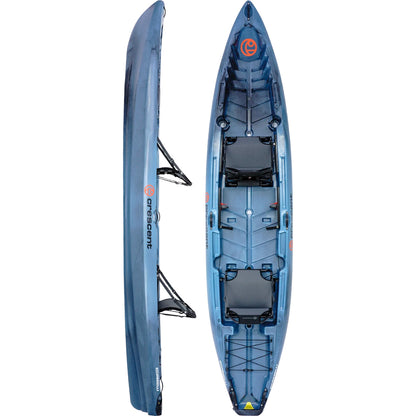 13' Crescent Kayak Crew 2+1 Tandem Fishing Kayak