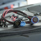 5 Circuit Heavy Duty, Waterproof, Quick Disconnect Kit - Panel Mount and Harness (YP-QD5)