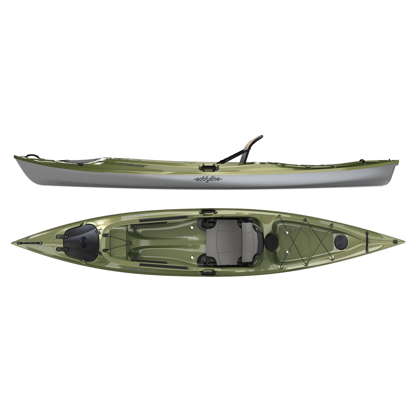 14' Eddyline Caribbean 14FS Lightweight Recreational Kayak