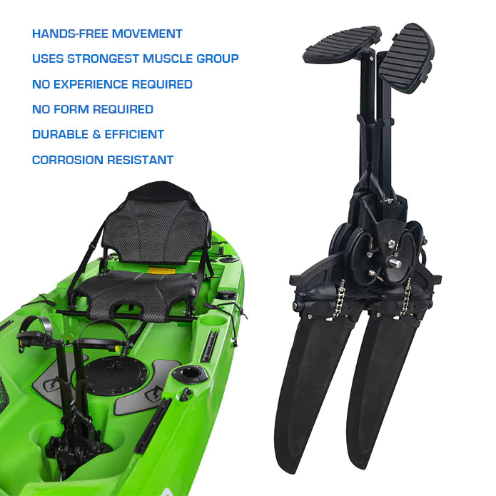 12" Lightning Nomad Pedal Drive Fishing Kayak