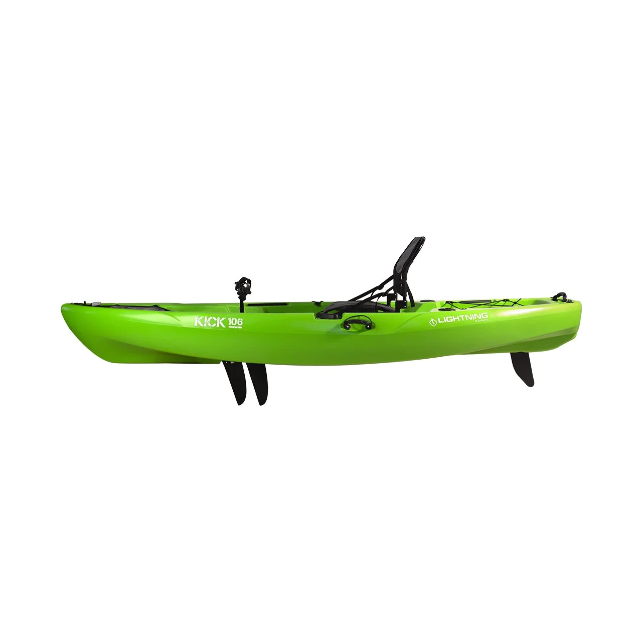 10"6" Lightning Kick 106 Pedal Drive Fishing Kayak