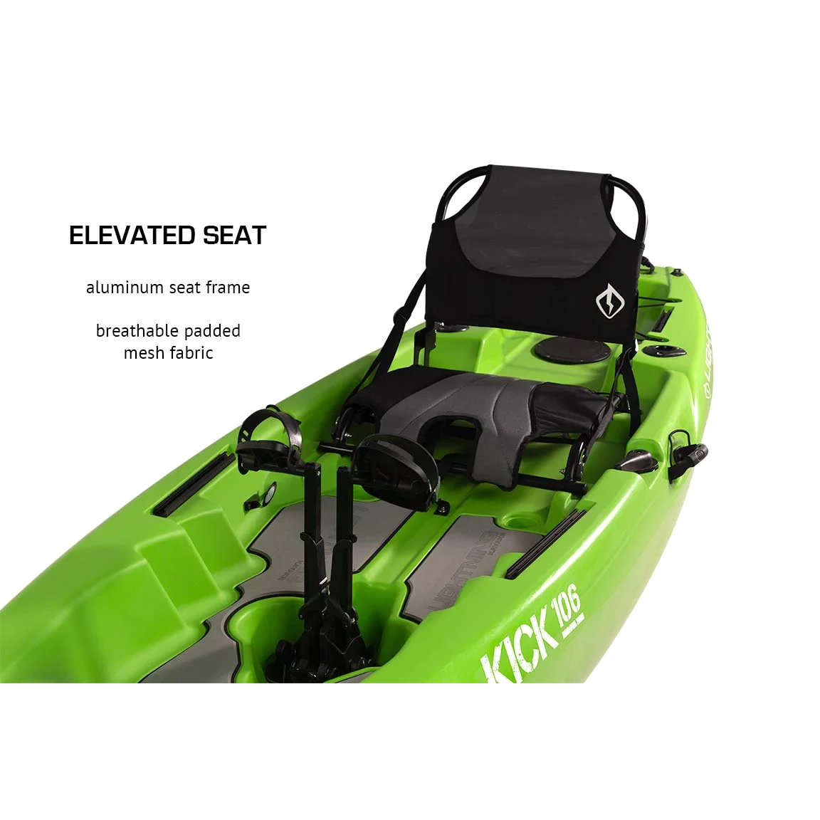 106 Lightning Kick 106 Pedal Drive Fishing Kayak – YAKWORKS