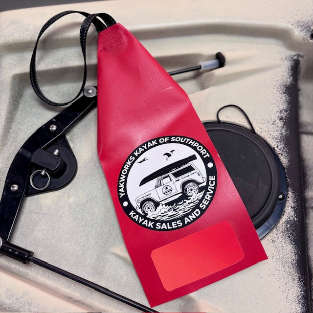 The Yakworks Reflective Kayak Safety Hauling / Towing Flag