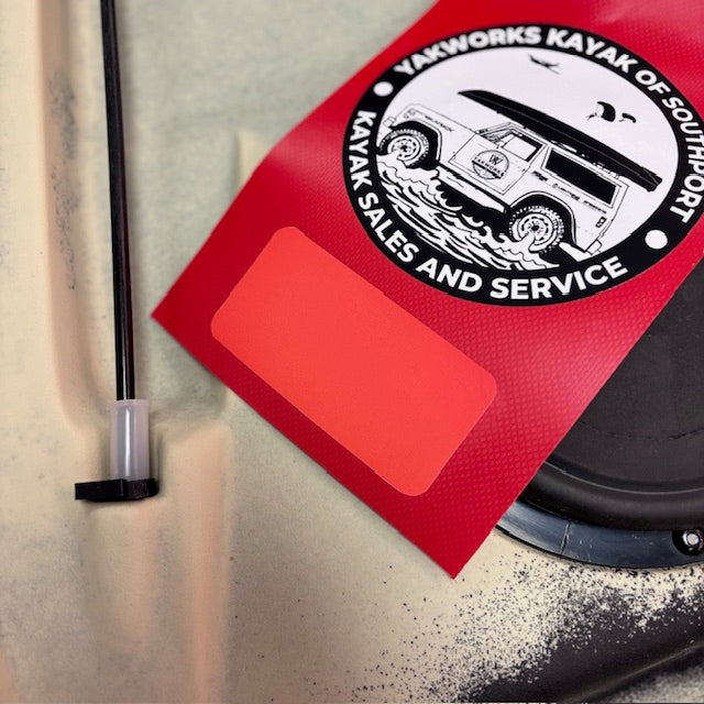 The Yakworks Reflective Kayak Safety Hauling / Towing Flag