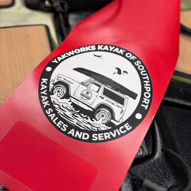The Yakworks Reflective Kayak Safety Hauling / Towing Flag