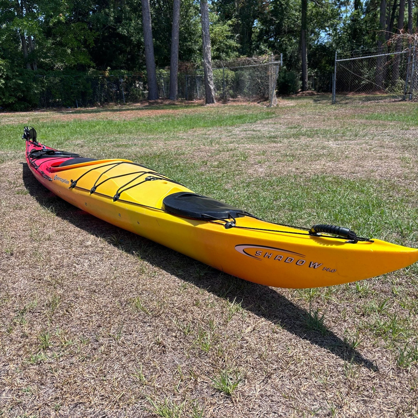 14' Perception Shadow Sit-In Kayak with Rudder (USED)