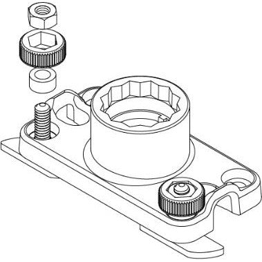 Kayak Track Mount Adapters For Surface Mount Bases - Sealect Designs