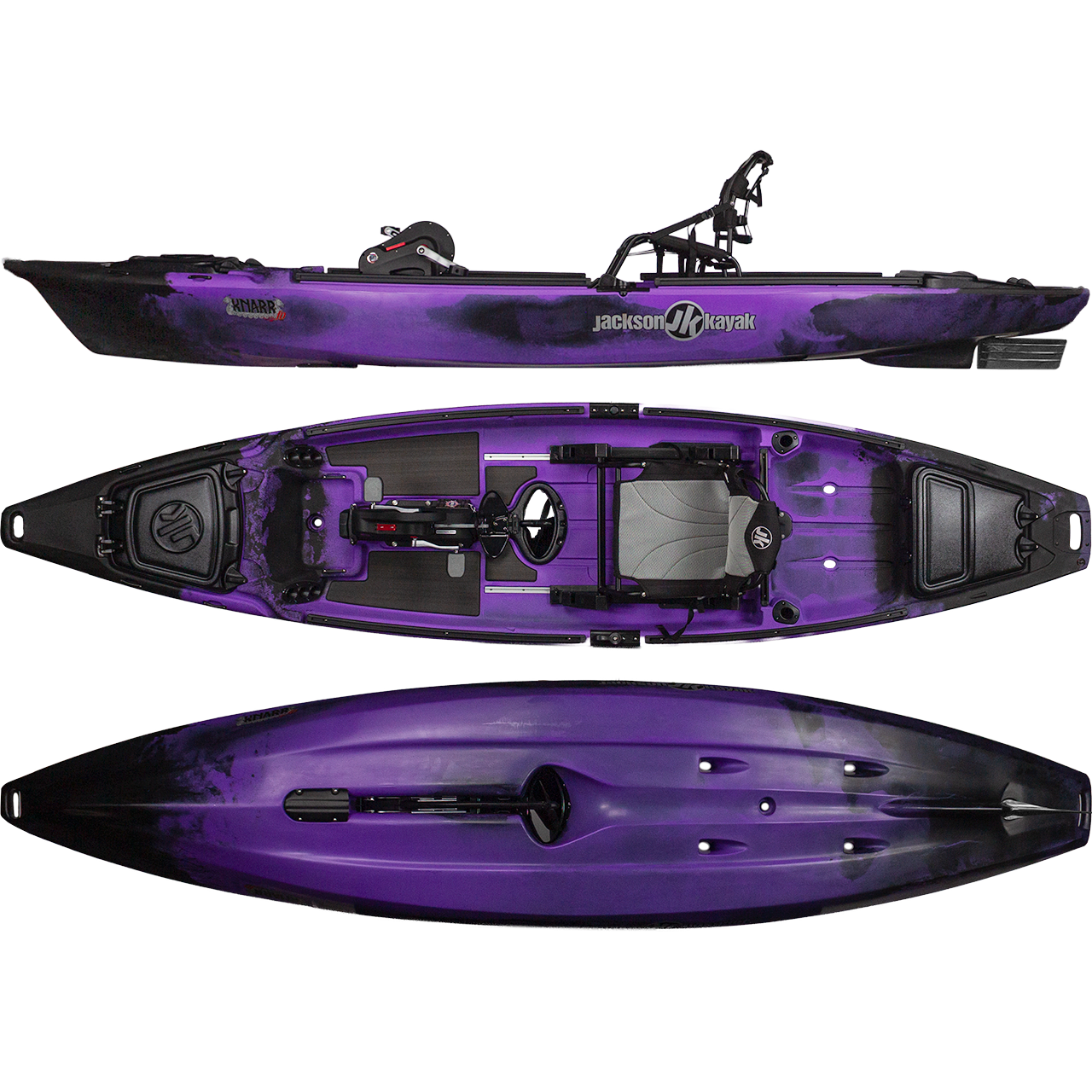 13' 9" Jackson Kayak Knarr FD Pedal Drive Fishing Kayak