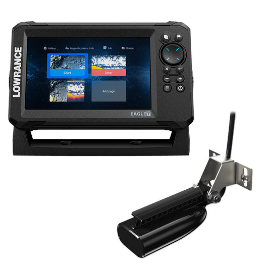 Lowrance - Eagle 7 w/SplitShot Transducer & Discover OnBoard Chart