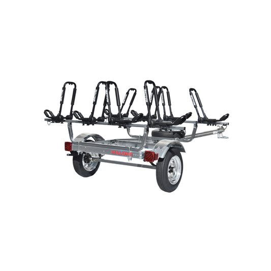 Malone MicroSport™ 4 Kayak Trailer Package (4 Sets J-Racks, Spare Tire)