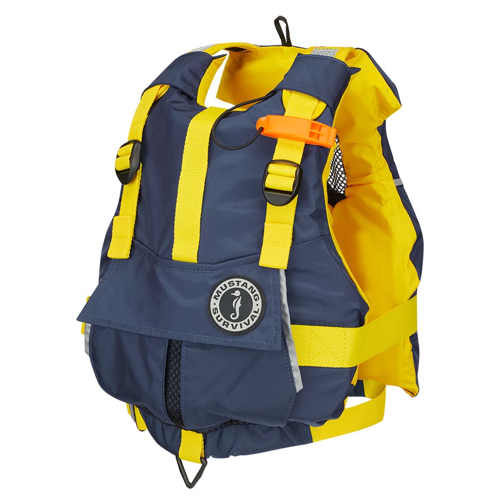 Mustang Survival - Youth Bobby Foam Kayak PFD/Vest - Yellow/Navy