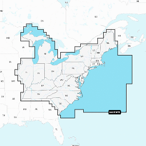 Navionics SD Card GPS Charts For Fish Finders - U.S. East