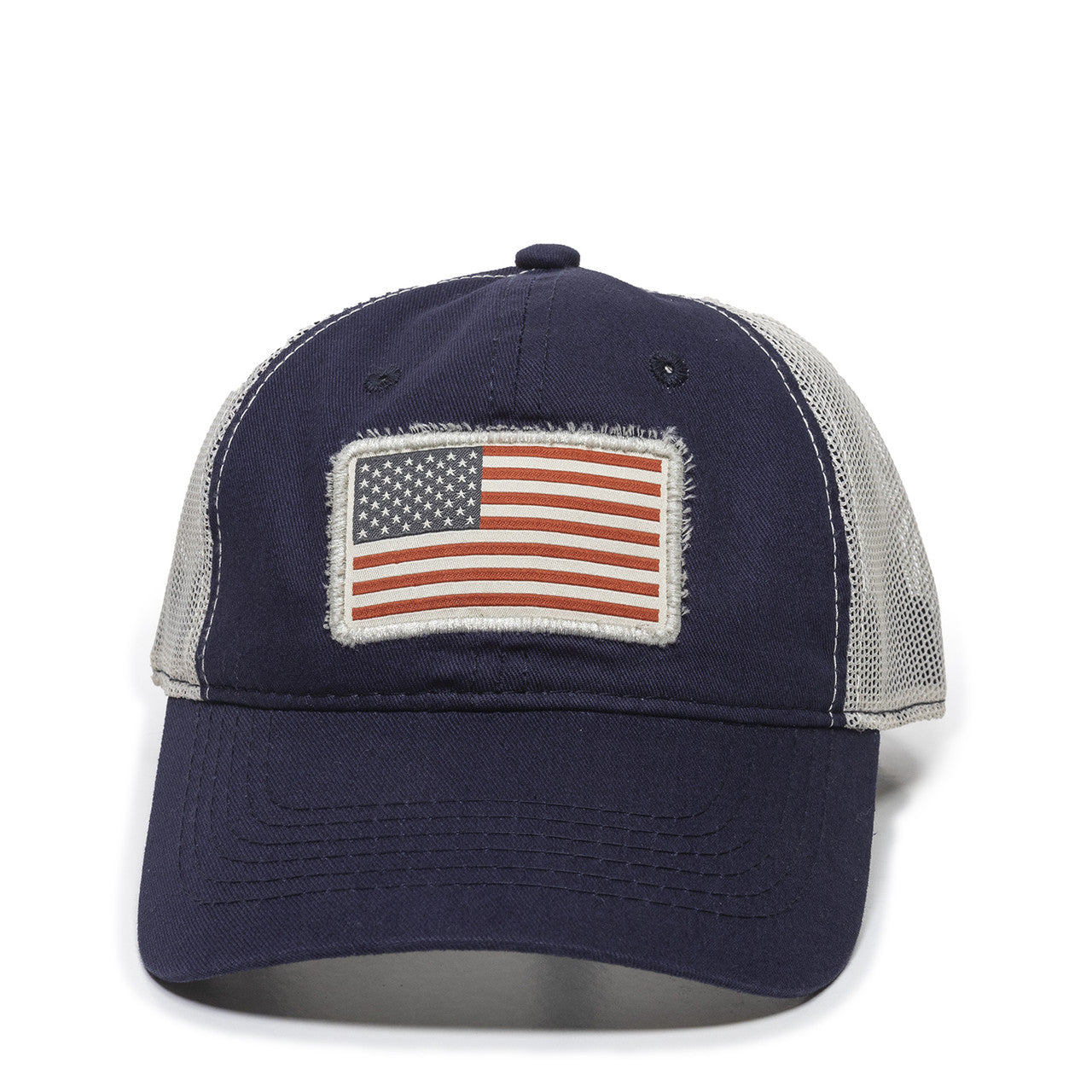 Yakworks Patriotic USA Flag Mesh Back Hat