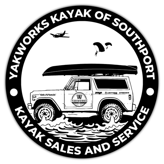 Yakworks Kayak - 6" Window Sticker - Southport Bronco