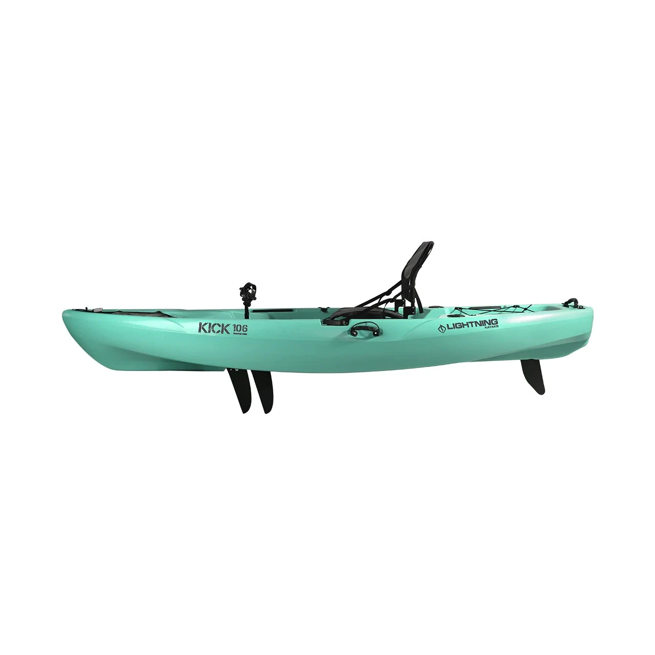 10"6" Lightning Kick 106 Pedal Drive Fishing Kayak