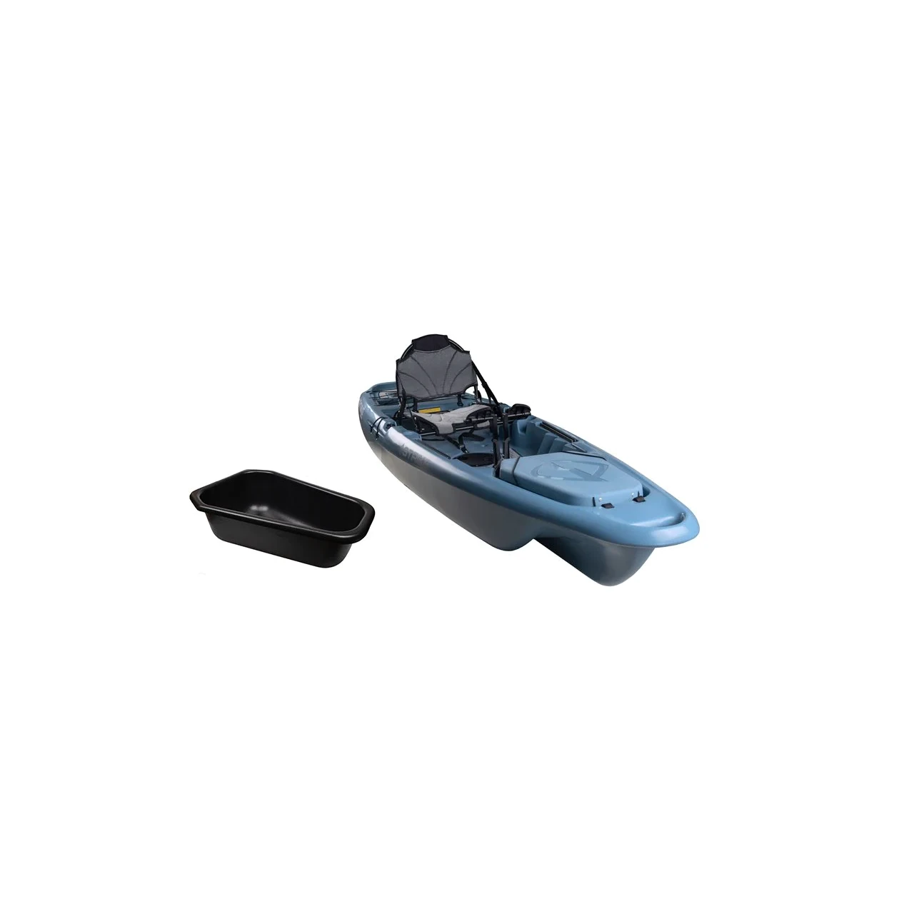 Single 11-Foot Inflatable Fishing Kayak With Pedal Drive System And Seat.