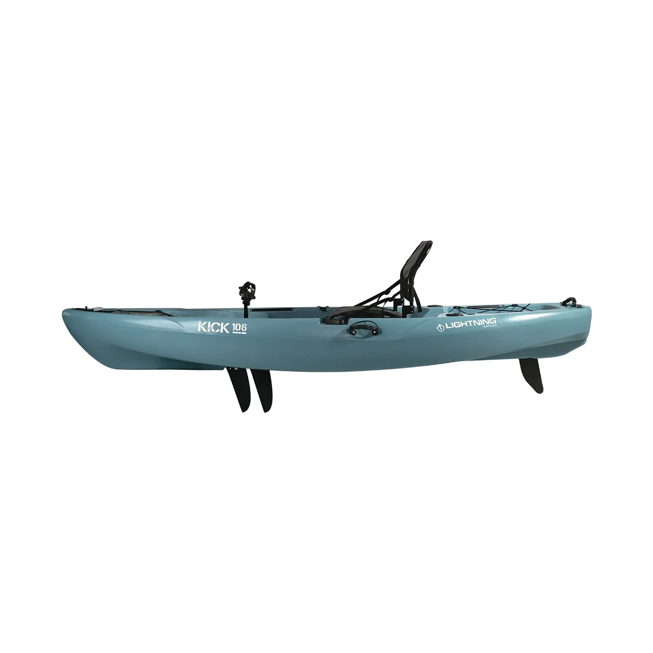 10"6" Lightning Kick 106 Pedal Drive Fishing Kayak