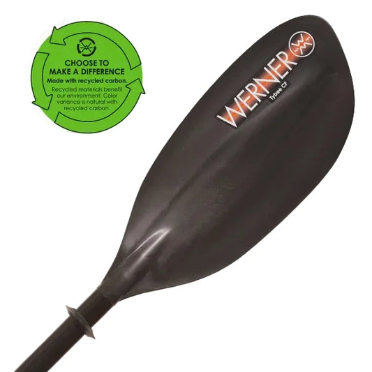 Werner Paddles - Tybee CF 2 Piece Straight Shaft Kayak Paddle