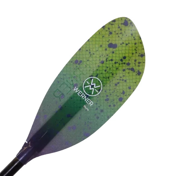 Werner Paddles - Shuna: Hooked 2 Piece Fishing Kayak Paddle