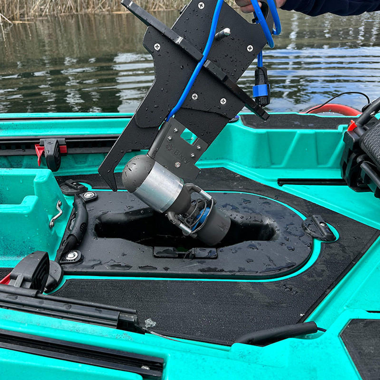 The Bixpy Low Profile - THRUHULL™ Pedal Drive Adapter for Lightning Kayaks (K-1 Motors)