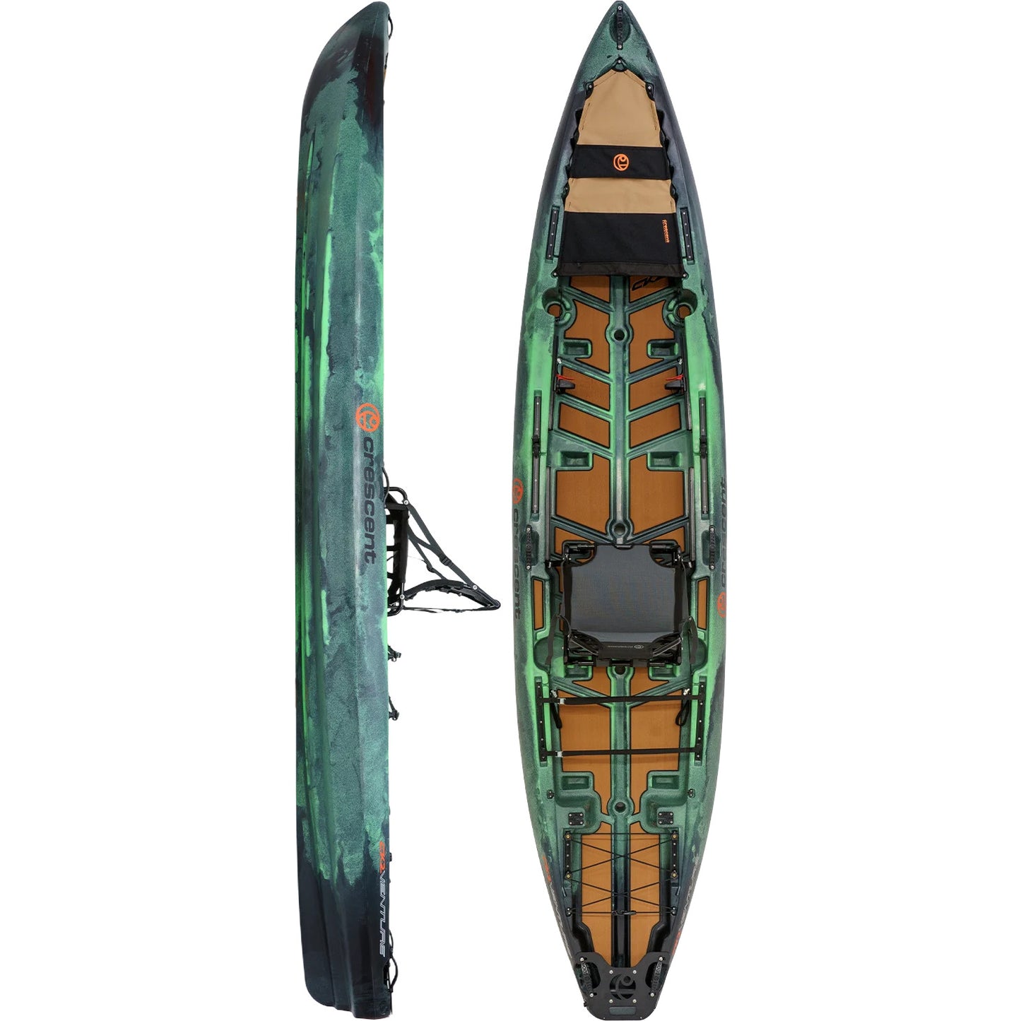 13' Crescent Kayak CK2 Venture Fishing Kayak