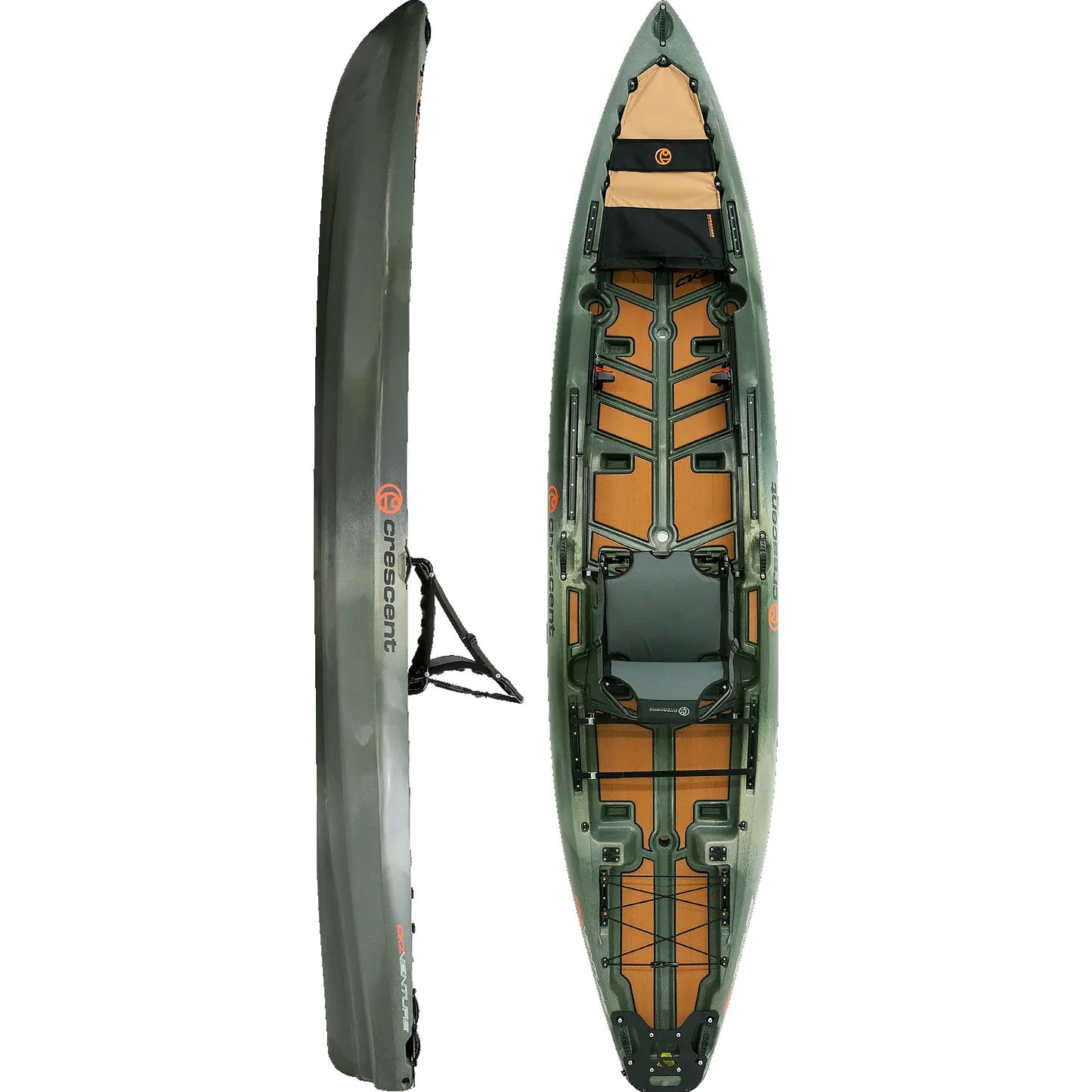 13' Crescent Kayak CK2 Venture Fishing Kayak
