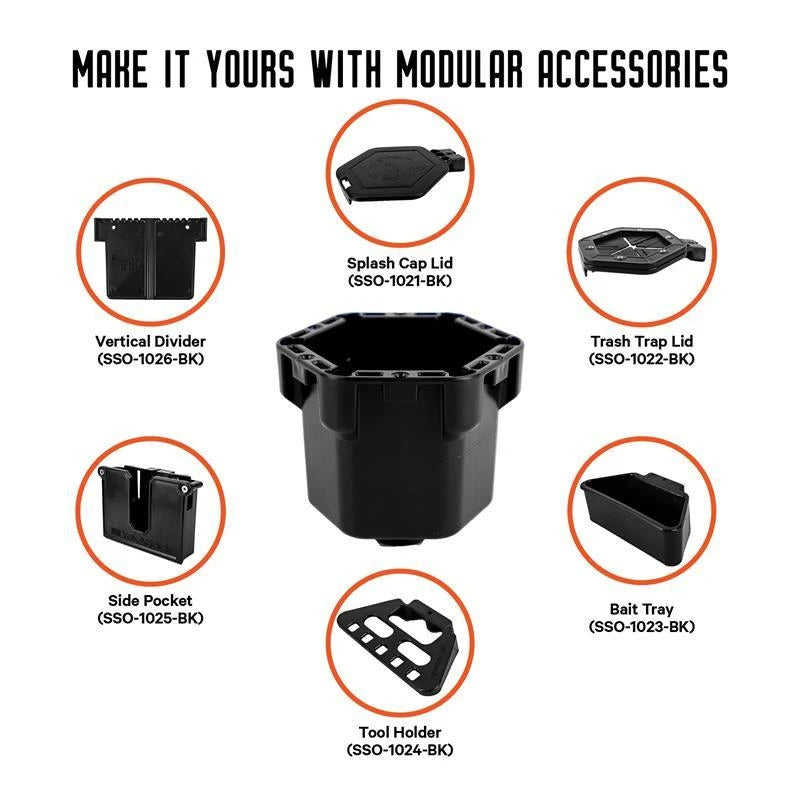 YakAttack - Kayak Cup Holder Pro, Black