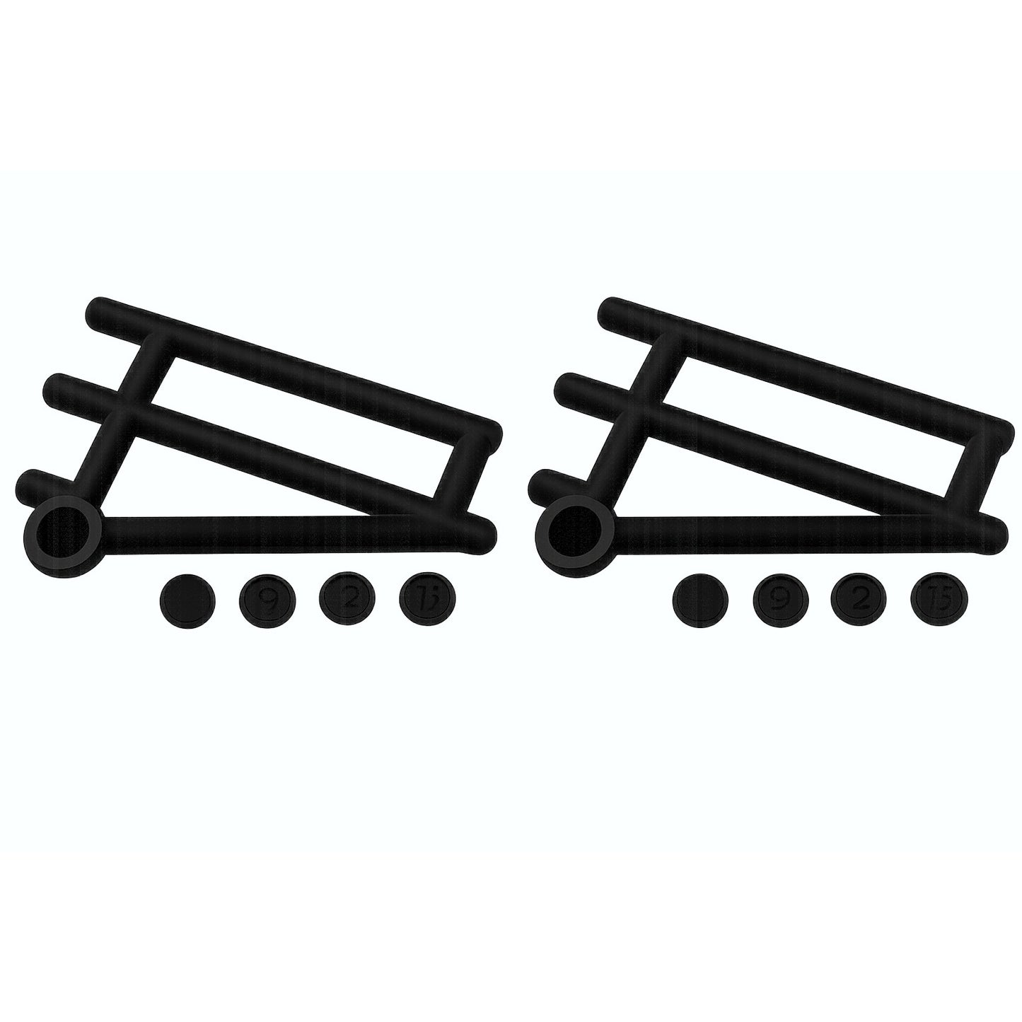 Yakworks - 2 or 4 Pack Kayak Tie-Down Strap Holders / Organizers