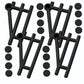 Yakworks - 2 or 4 Pack Kayak Tie-Down Strap Holders / Organizers