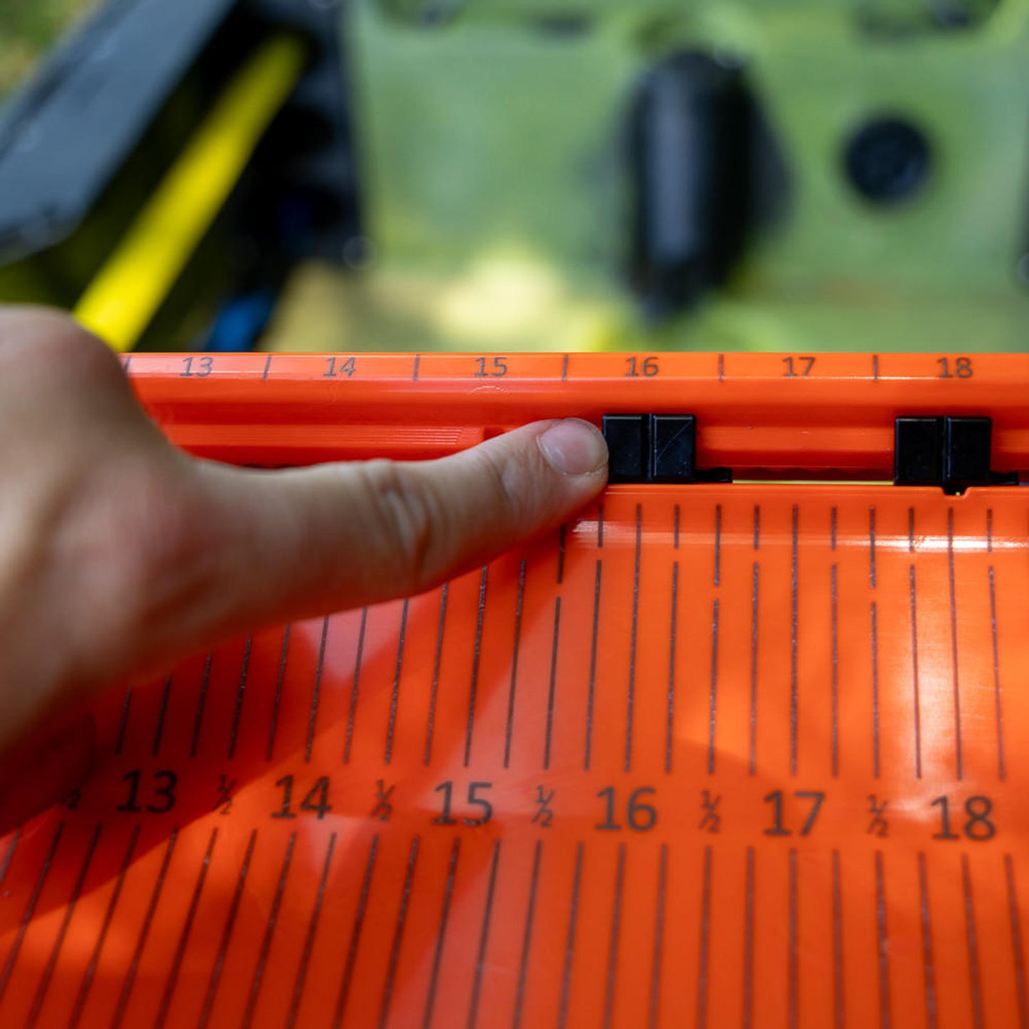 YakAttack LeaderBoard - 28" Measuring Kayak Bump Board Orange