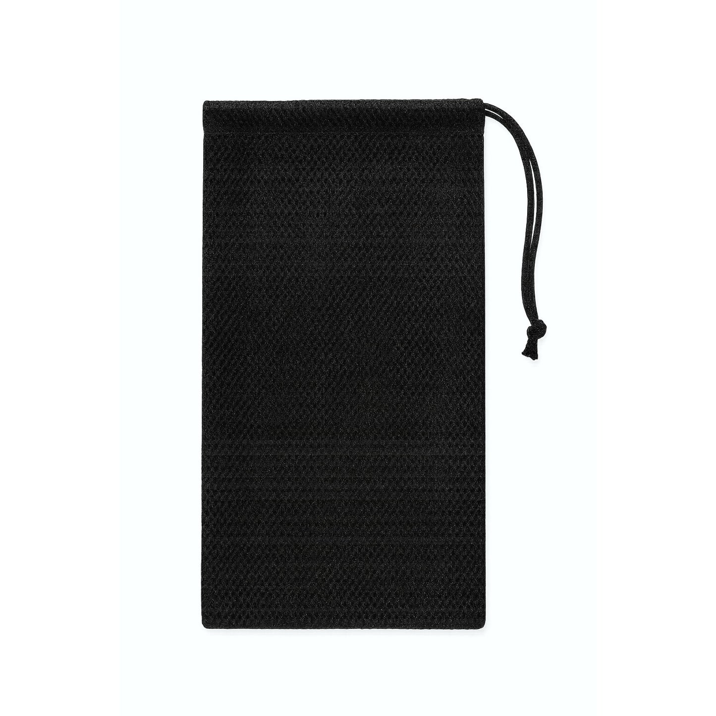 Yakworks - Black Nylon Mesh Drawstring Bag – 8" x 14"