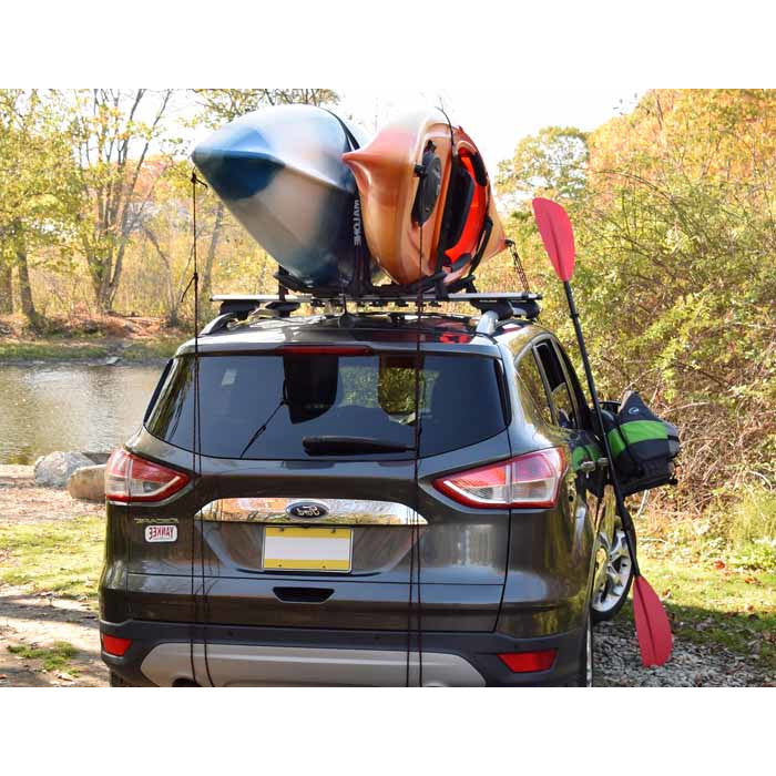 Malone - FoldAway-J™ Kayak Carrier with Tie-Downs - J-Style