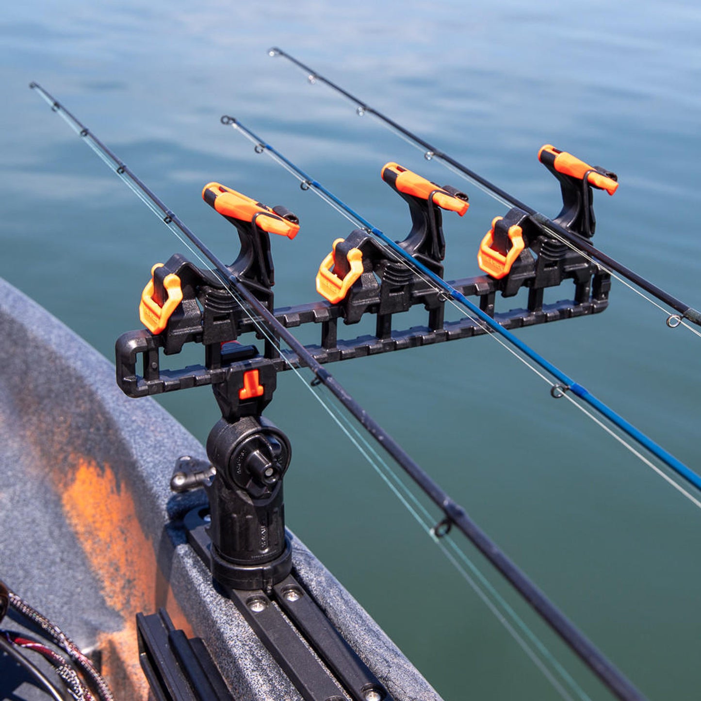 YakAttack SideStage Pro Kayak Fishing Rod Rack with LockNLoad Mounts