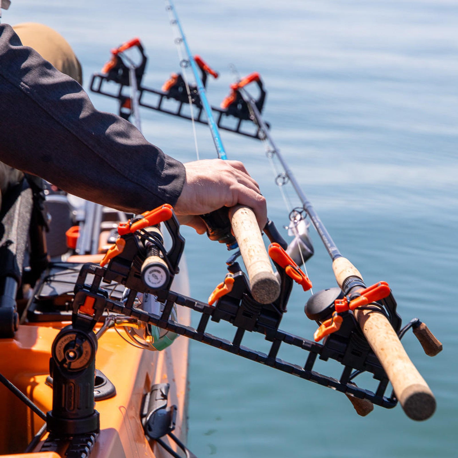 kayak fishing rod holder mount with Rail X-Large Black Whether youre on a kayak Rod Holders Essential Kayak Fishing