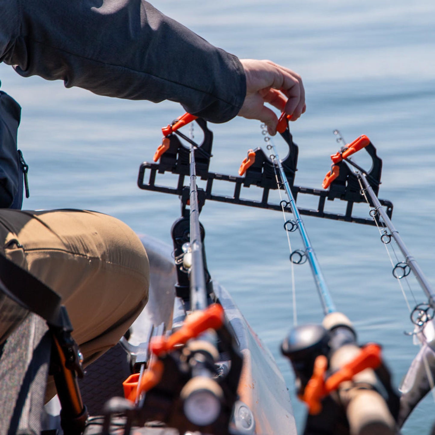 YakAttack SideStage Pro Kayak Fishing Rod Rack with LockNLoad Mounts