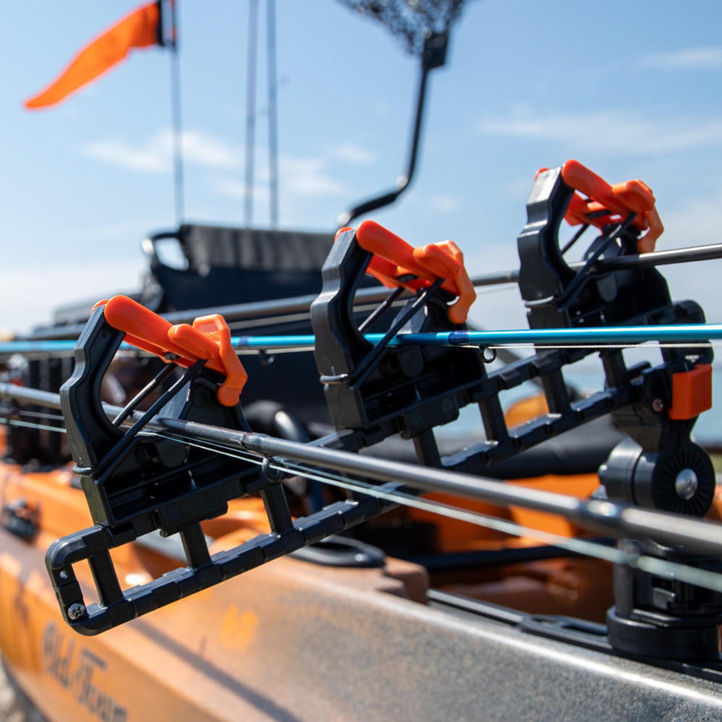 YakAttack SideStage Pro Kayak Fishing Rod Rack with LockNLoad Mounts