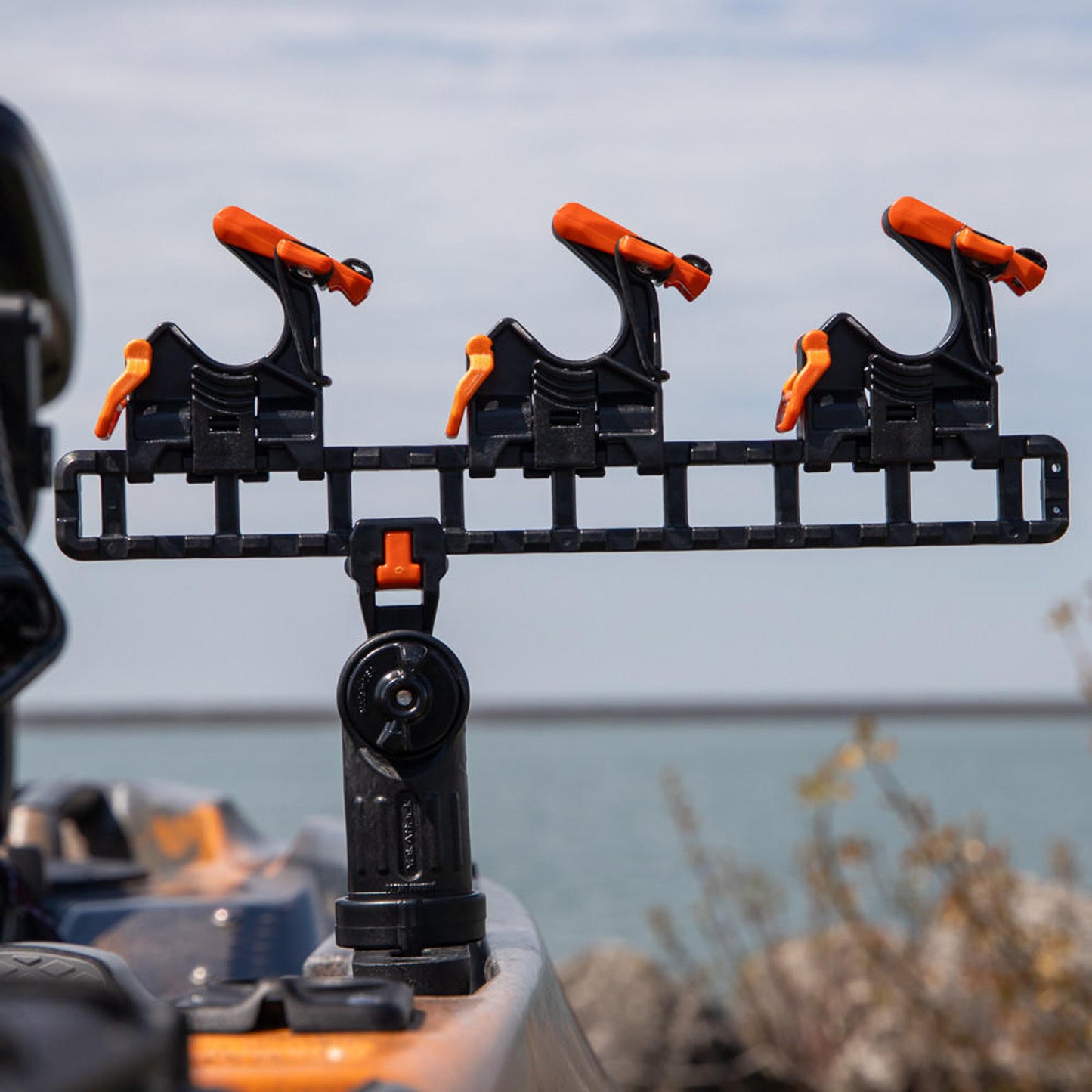 YakAttack SideStage Pro Kayak Fishing Rod Rack with LockNLoad Mounts