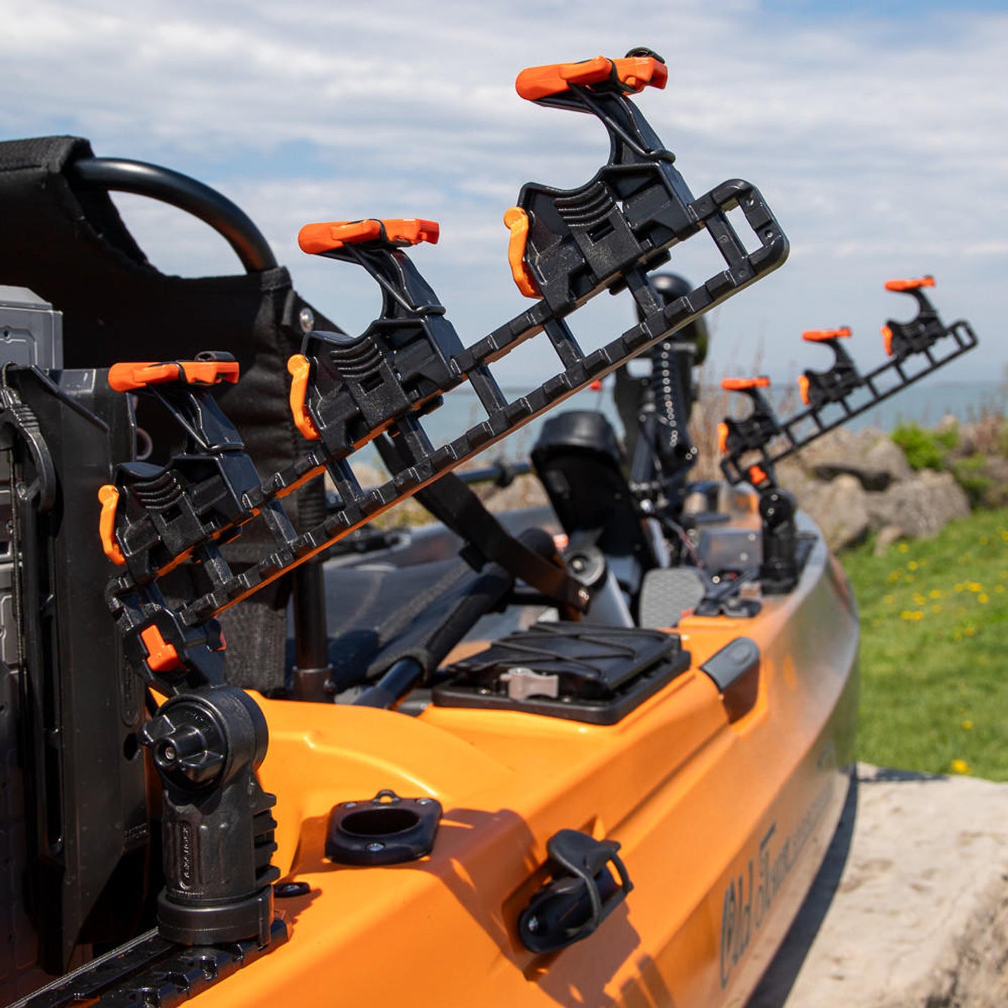 YakAttack SideStage Pro Kayak Fishing Rod Rack with LockNLoad Mounts