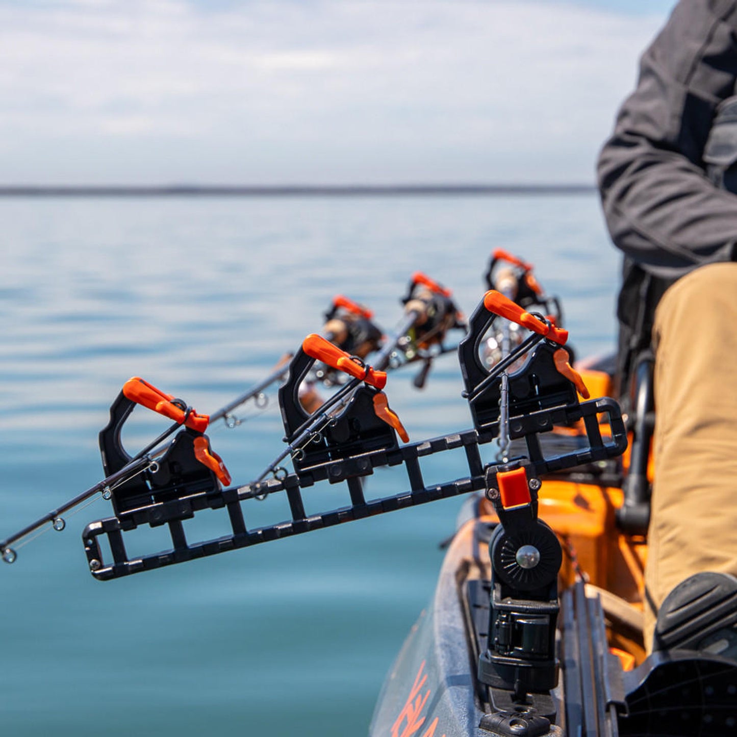 YakAttack SideStage Pro Kayak Fishing Rod Rack with LockNLoad Mounts