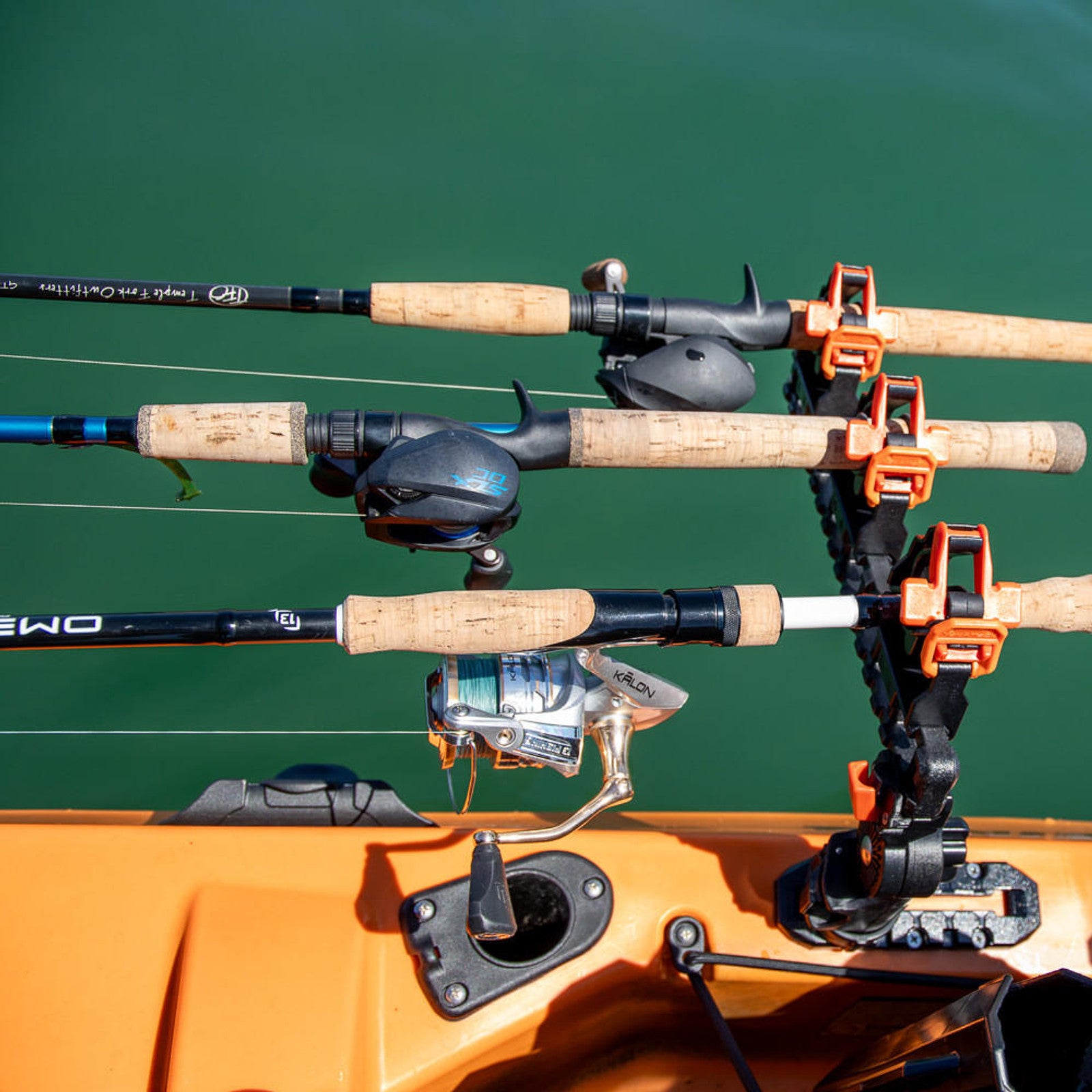 custom kayak fishing rods YakAttack SideStage Pro Kayak Fishing Rod Rack with LockNLoad Mounts