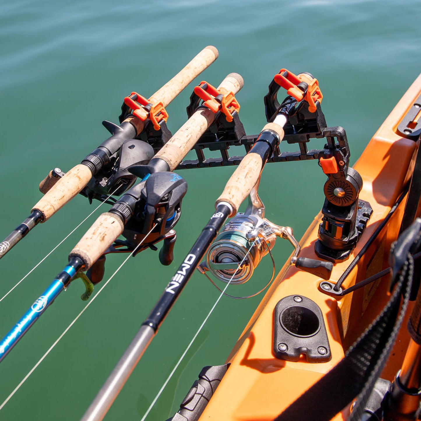 YakAttack SideStage Pro Kayak Fishing Rod Rack with LockNLoad Mounts