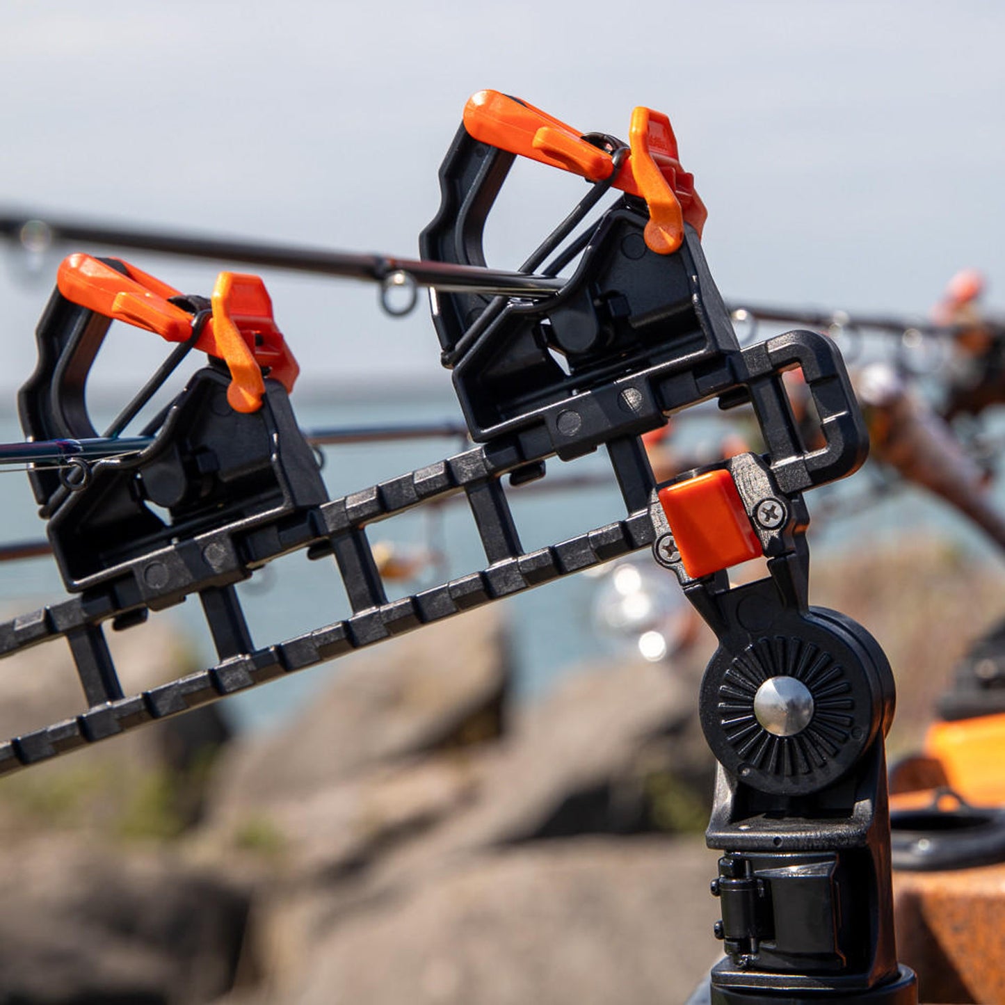 YakAttack SideStage Pro Kayak Fishing Rod Rack with LockNLoad Mounts