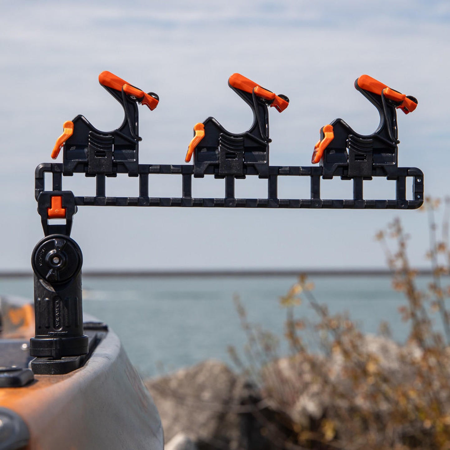 YakAttack SideStage Pro Kayak Fishing Rod Rack with LockNLoad Mounts