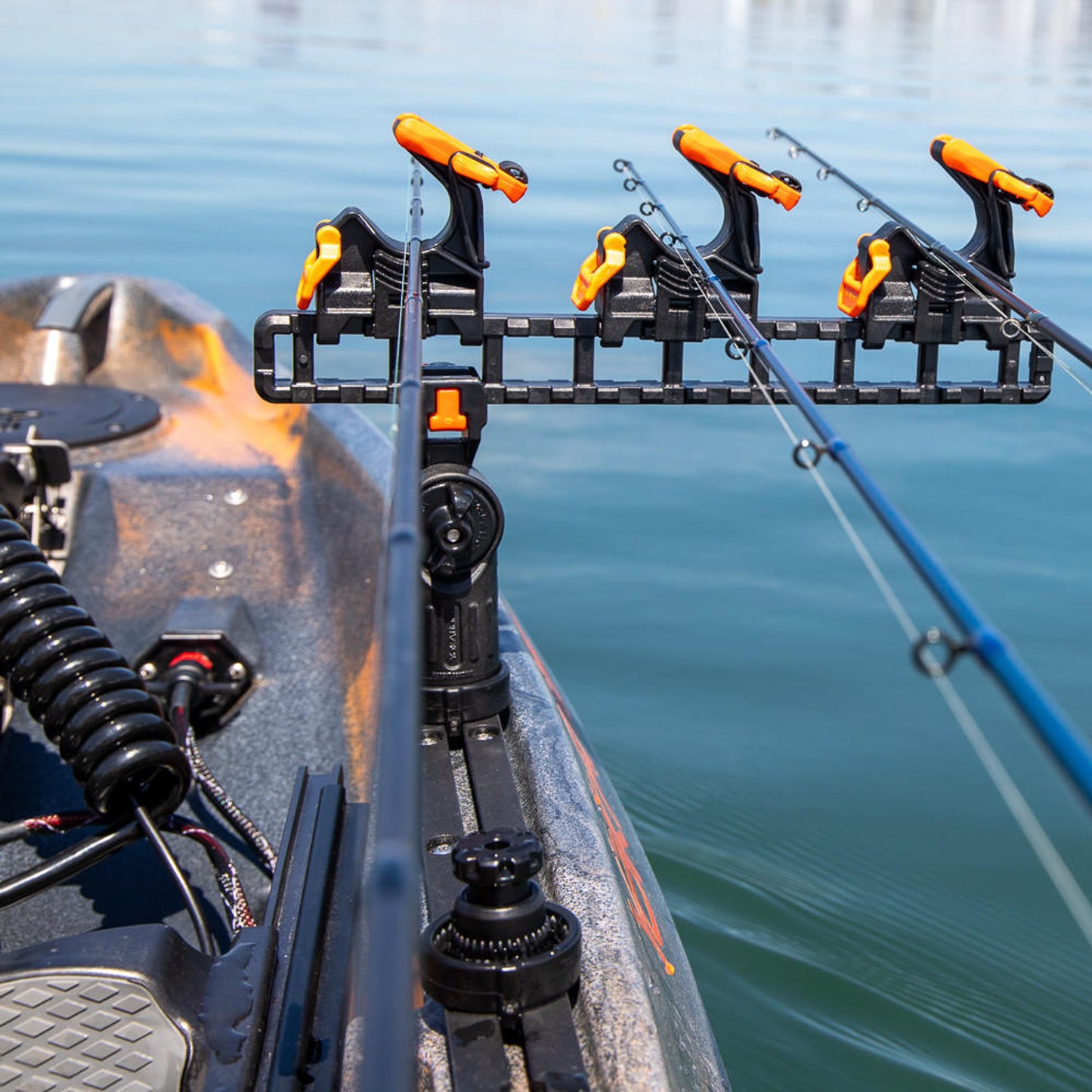 YakAttack SideStage Pro Kayak Fishing Rod Rack with LockNLoad Mounts