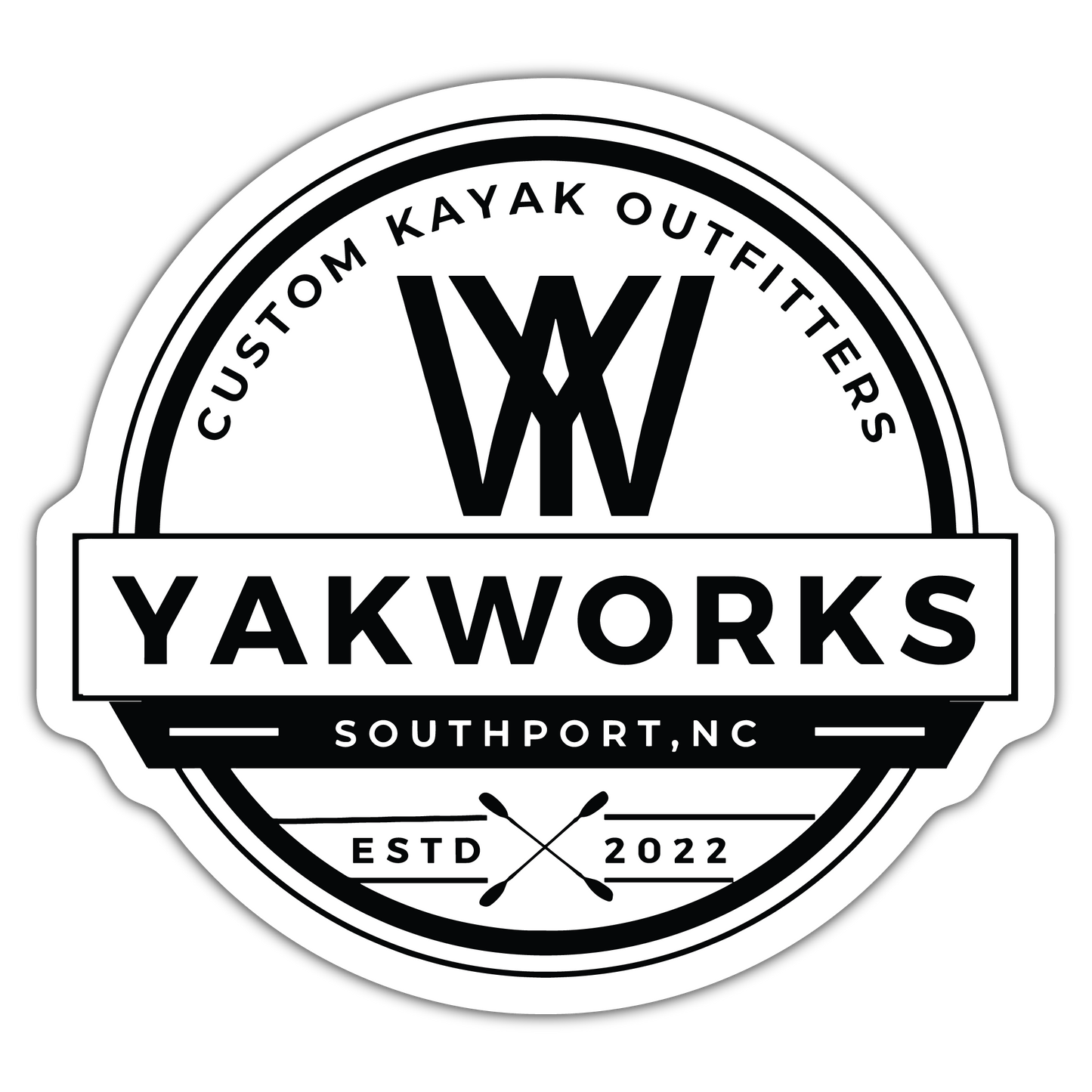 Yakworks Kayak - 6" Logo Window Sticker