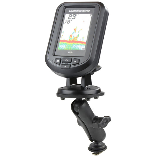 RAM Track Ball™ Mount with Kayak Electronic Plate for the Eagle Cuda, FishEasy, Humminbird Piranha & Lowrance X-4 - Ram Mounts