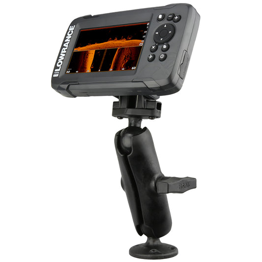 C Size 1.5" Composite Kayak Fishfinder Mount for the Lowrance Hook² & Reveal Series - Ram Mounts