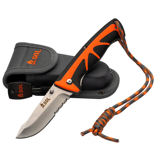 The Stoke Folding Kayak Knife with Lanyard