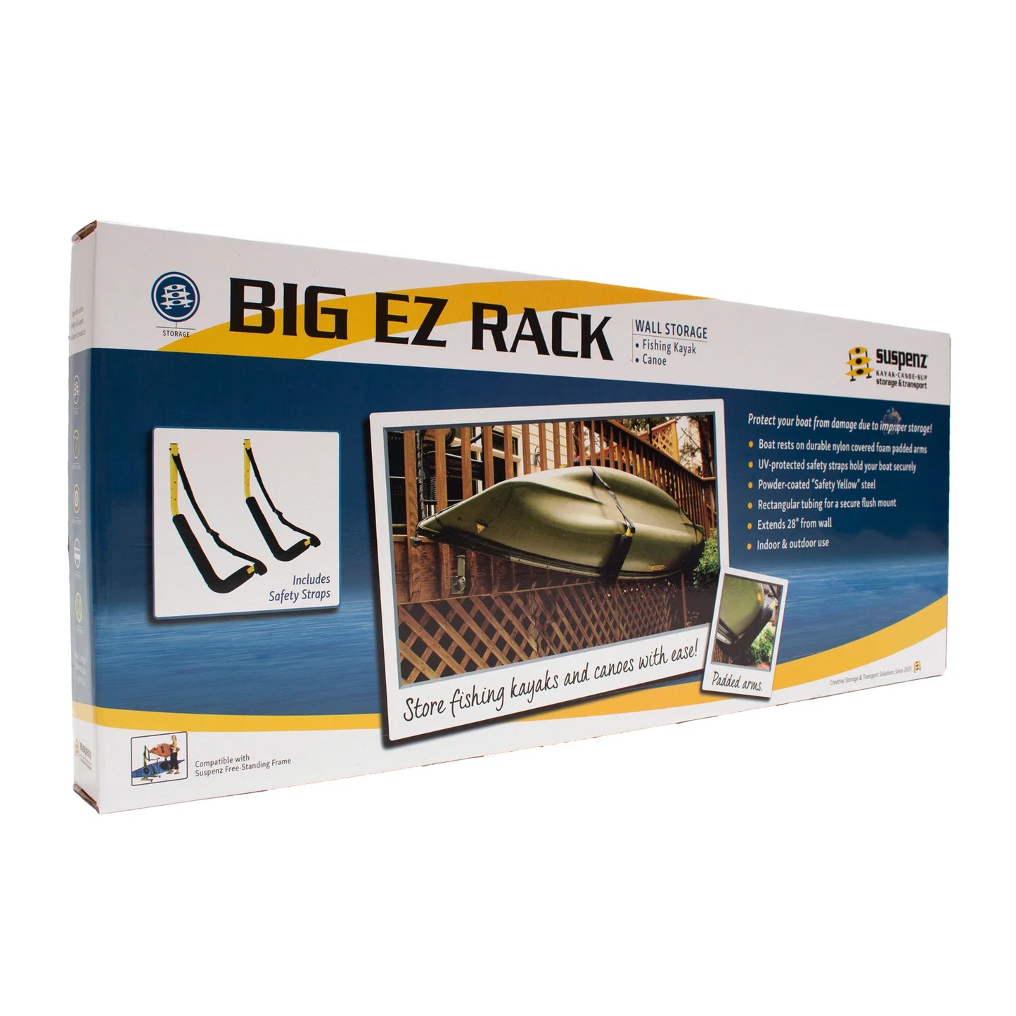 Big EZ Large Kayak Wall Storage Rack - Suspenz