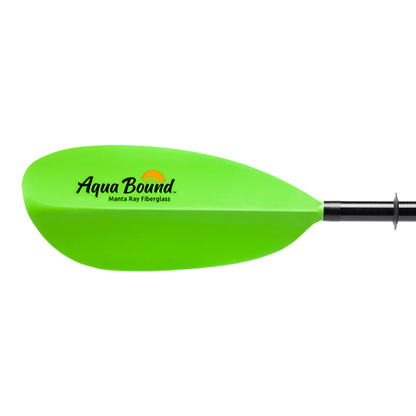 Aqua Bound Manta Ray Fiberglass 2-Piece Snap-Button Kayak Paddle